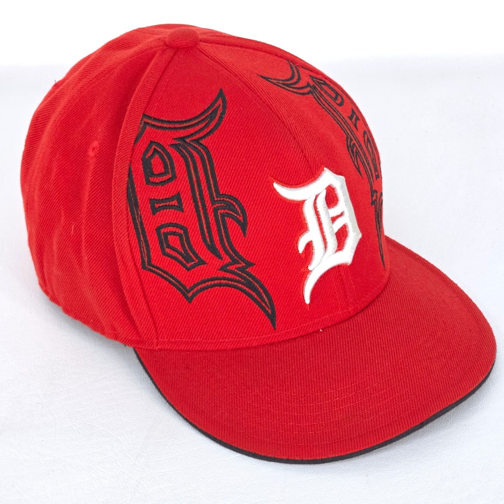 Detroit Tigers Triple Logo‎ Top Pro Flat Cap XL Baseball Graffiti Tribal Style